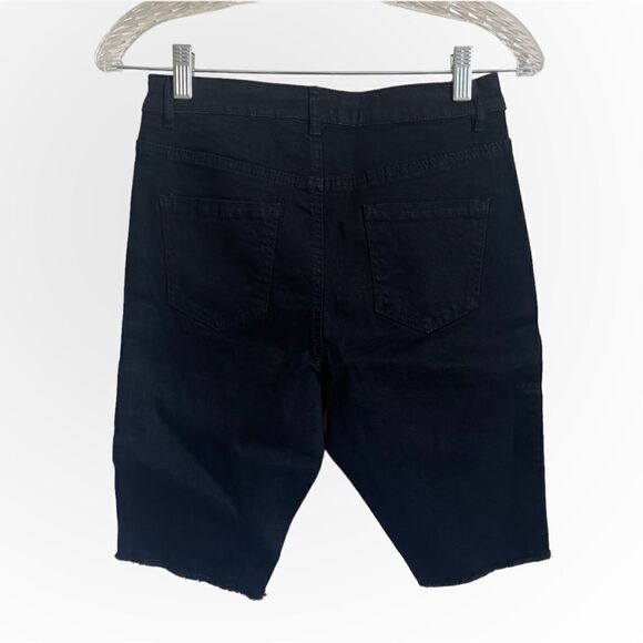 NEW Missguided Reflective Black Jean Bike Short US 6 - Picture 6 of 7